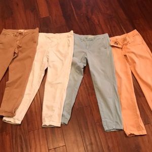 All available except Tan. Relaxed fit Chino pants
